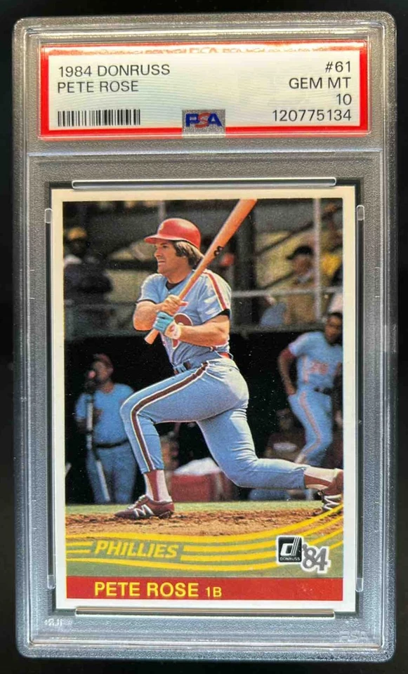 1984 Donruss Pete Rose #61 Phillies PSA 10
