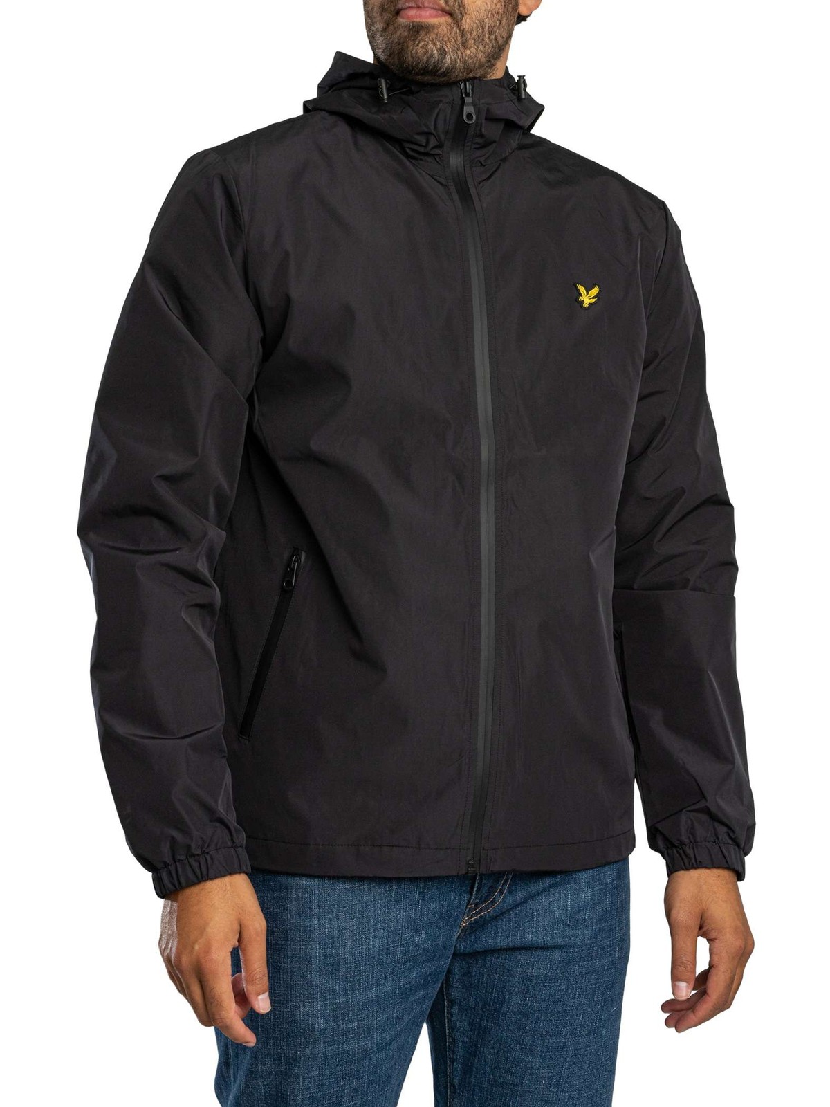 Lyle & Scott Men's Jet Black Active Technical Windbreaker Jacket - Image 2