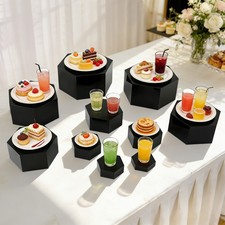 10PCS Hexagonal Catering Dessert Table Risers, Food Stands for Party  Wedding