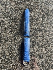 Lederarmband MAURICE LACROIX, Blau, 20 mm Bandanstoß