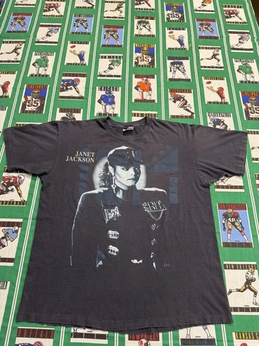 Officially Licensed Janet Jackson Rhythm Nation 1990s vintage concert t-shirt, vintage, size XL, single stitch, B+ condition