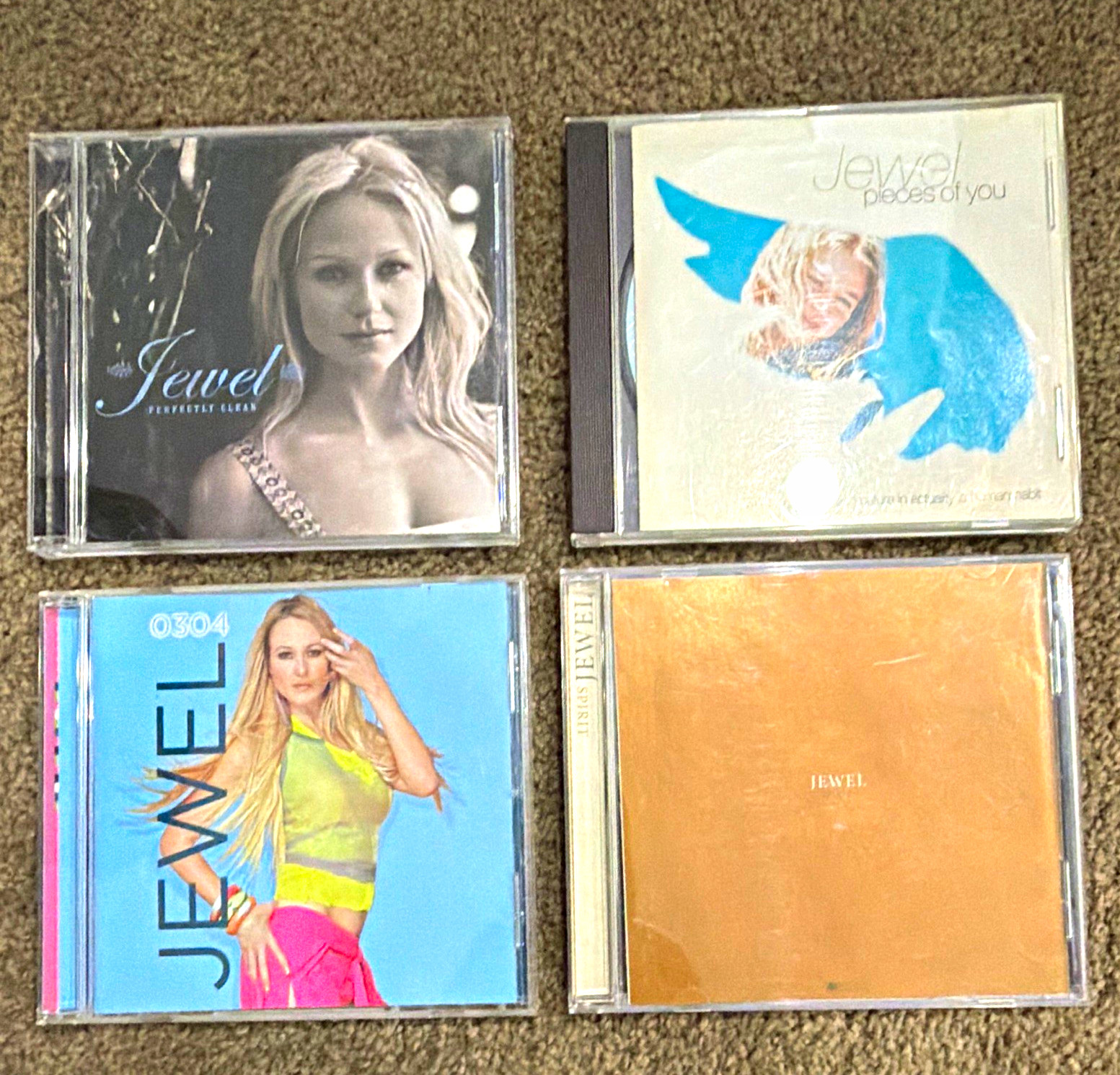 Jewel CD lot of 4 cd’s. Perfectly Clear, Pieces of You, 0304 and Spirit