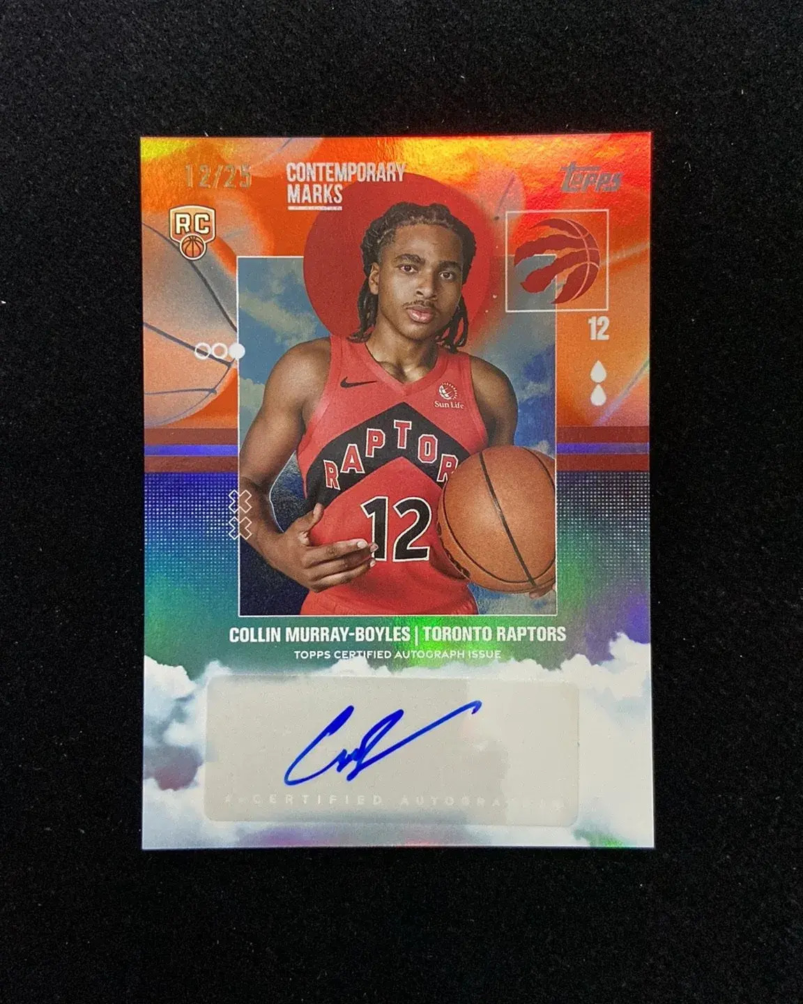 2025-26 Topps Contemporary Marks Orange Collin Murray-Boyles RC Auto 12/25 -QI95