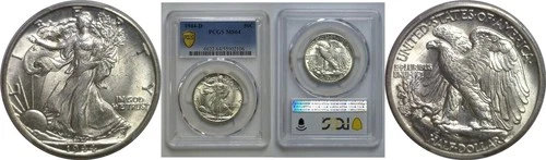 1944-D Walking Liberty Half Dollar   PCGS MS-64