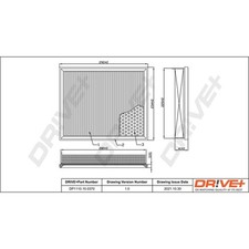 ORIGINAL® Dr!ve+ Luftfilter für Opel ASTRA G CC ZAFIRA A Großraumlimousine