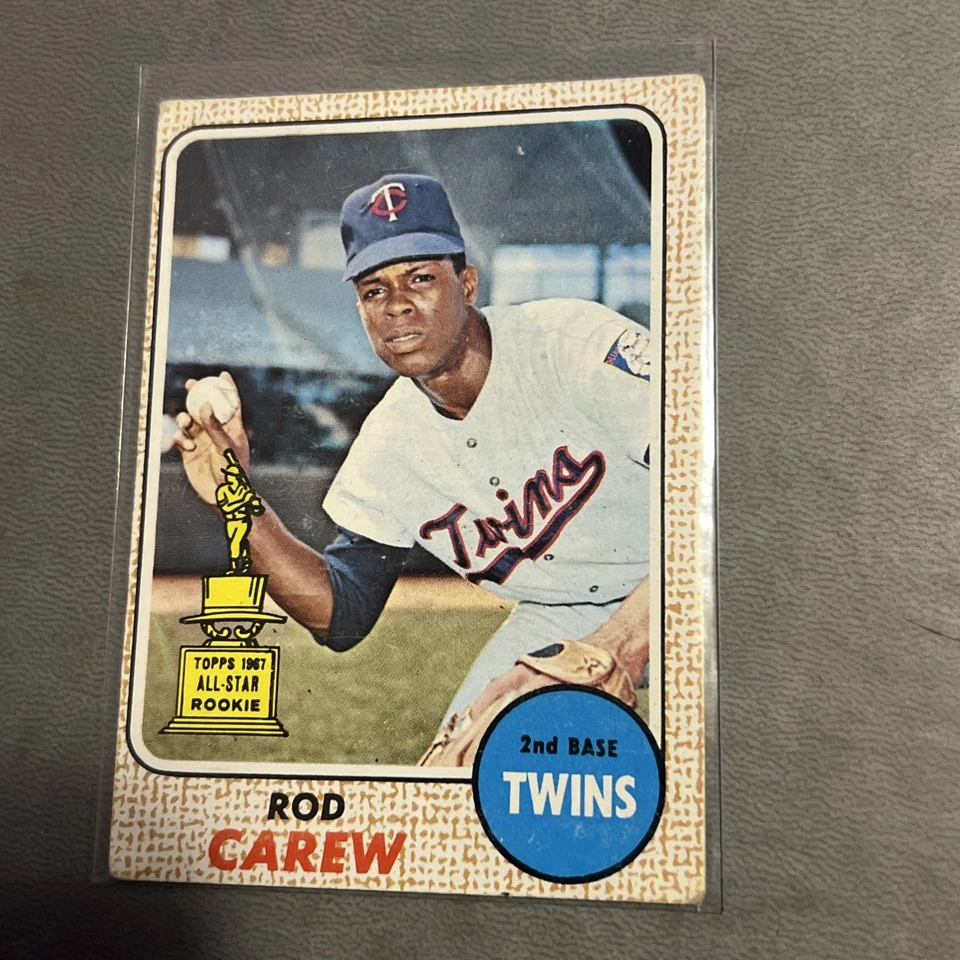 1968 年 Rod Carew Topps #80 明尼苏达双城队状况极佳 — 第 2/4 张图片