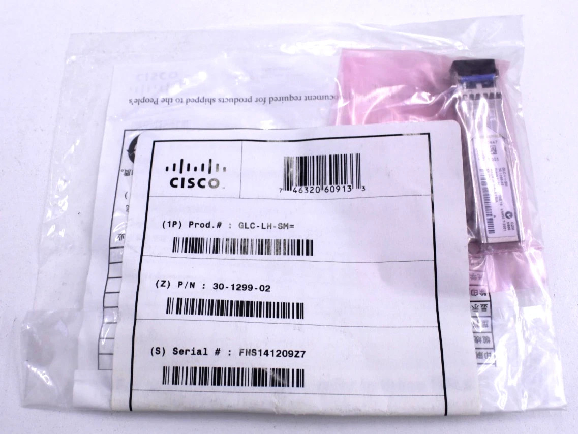 Module Cisco GLC-LH-SM 1000BASE-LX/LH SFP original pour fibre monomode et multimode