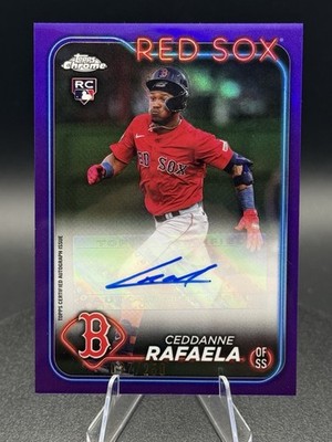 2024 Topps Chrome True Purple /250 Rookie Auto-  Ceddanne Rafaela