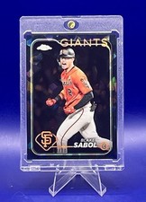 2024 Topps Chrome Sapphire Baseball #521 Black BLAKE SABOL #d 10/10 Giants