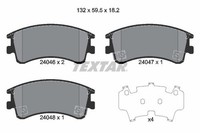 Textar Bremsbelagsatz, Scheibenbremse 2404601 FüR Mazda