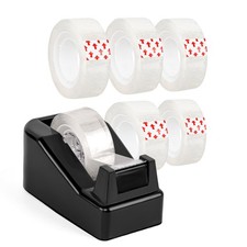 Weighted Desktop Tape Dispenser with Tape Rolls