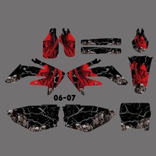 Team Graphics Background Sticker Decals Kit For Honda CRF250R CRF 250R 2006 2007