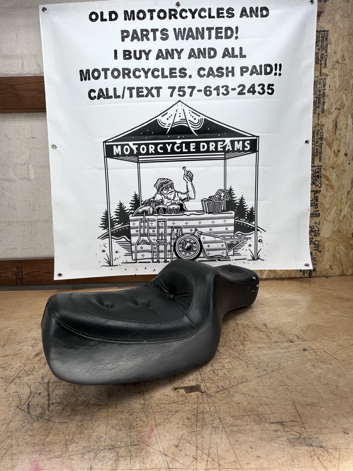2-Up Seat For 1982-2003 Harley Davidson Sportster Sporty XL