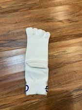 Goldwin 5 Five Finger Short Socks White Mens' Women's Unisex Sz Medium 7-9 inch