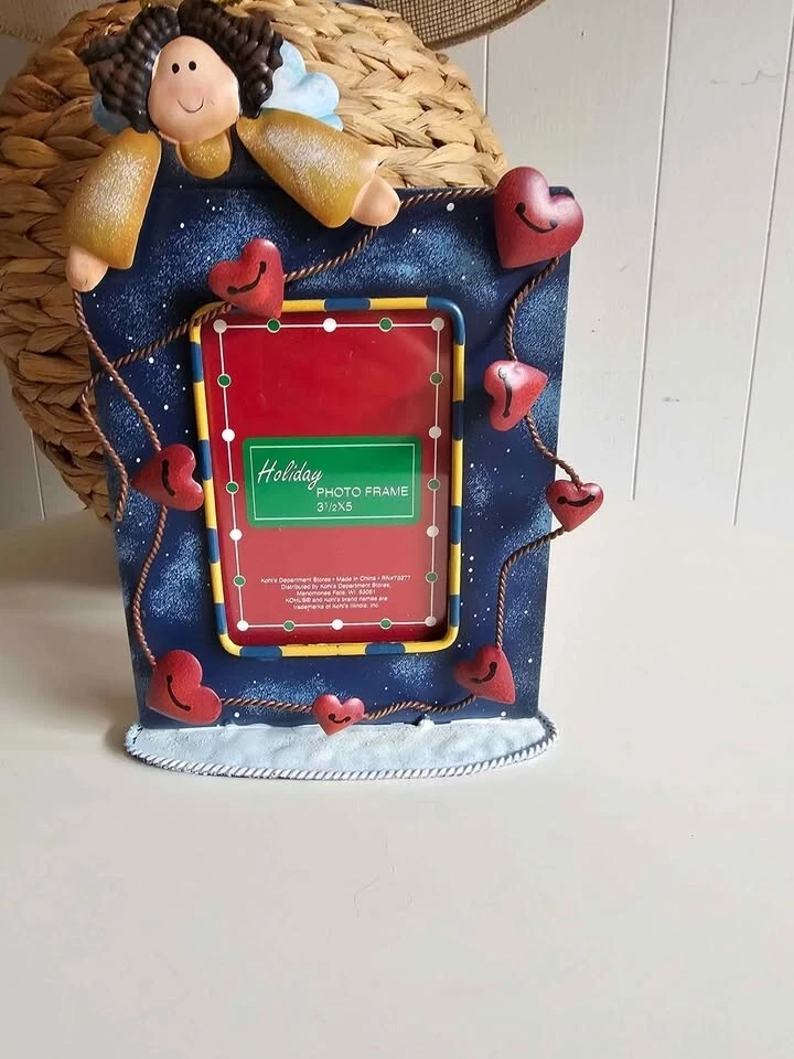 marco de fotos, DECORATIVO, ÁNGEL, CORAZONES ROJOS, VACACIONES,  Foto 2 de 2