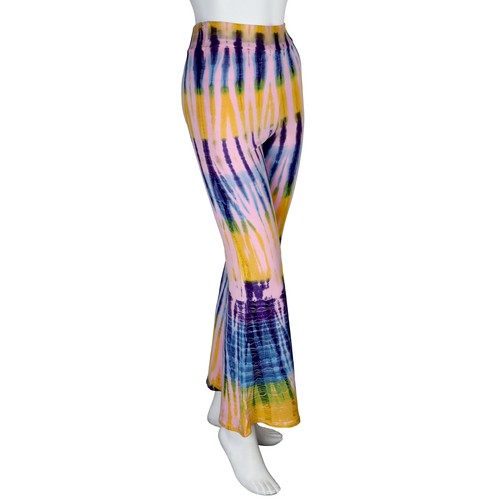 Top bikini pantaloni in jersey a gamba larga singolo o set batik tie dye - Imagen 8 de 21
