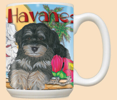 Havanese Ceramic Coffee Mug Tea Cup 15 oz