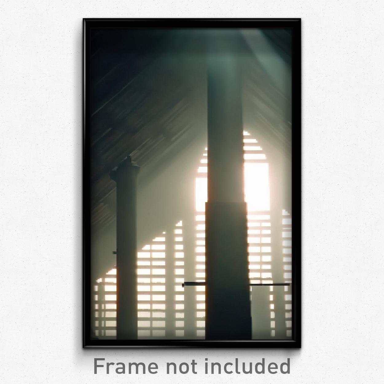 8-Bit Pixel Art Poster - Sharp Cistern Psychedelic Trippy Gamer Print