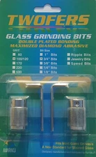 3/4" Aanraku Twofers 2 bit set - Stained Glass Grinder Bits 100/120 Regular Grit