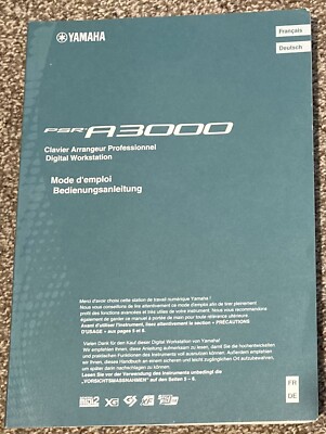 Yamaha PSR-A3000 Manual Mode d emploi Bedienungsanleitung