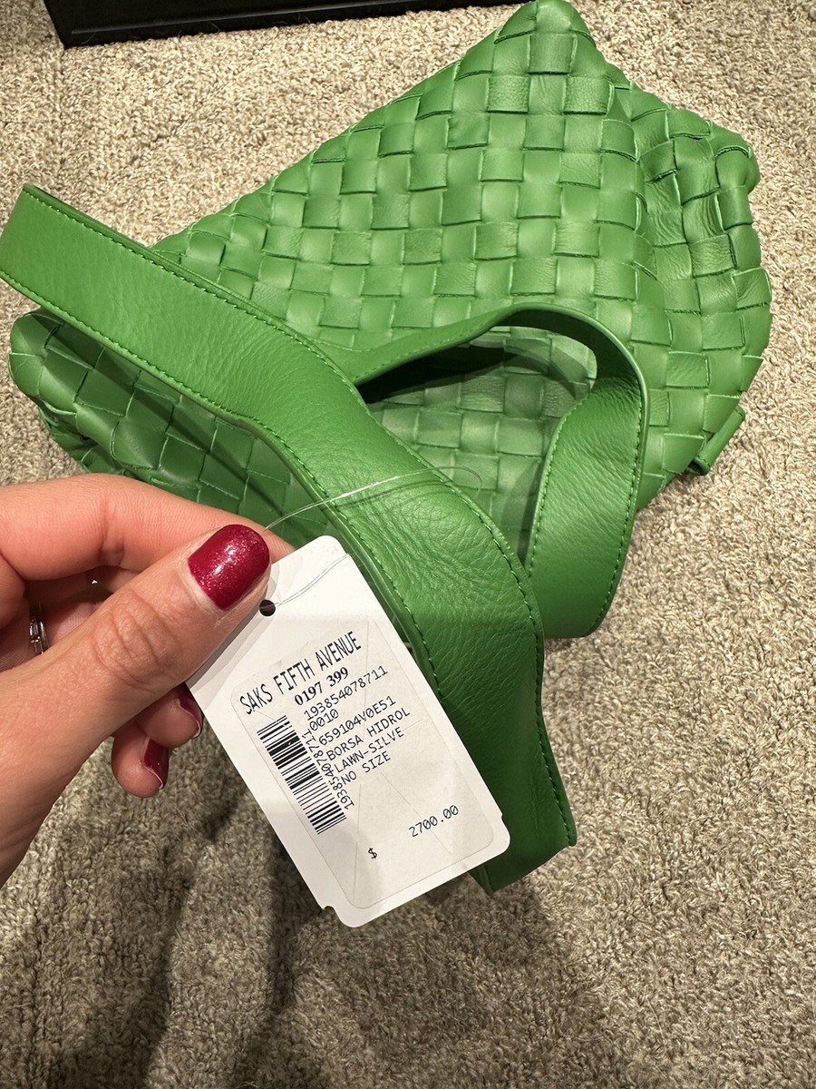 BNWT Bottega Veneta Parakeet Green Clutch Crossbody | eBay
