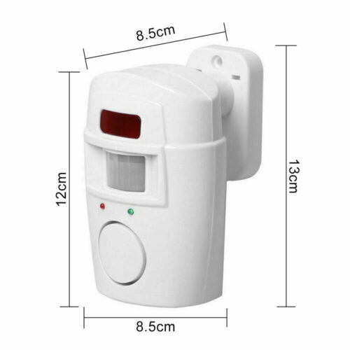 Sensor Motion Pir Wireless Alarm w/ 4 Remote Controls Shed Garage Home Caravan - Picture 9 of 12