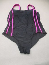 Catalina Size 2X 18W-20W Womens BLK Lined Wireless One-Piece Swimming Suit 2C