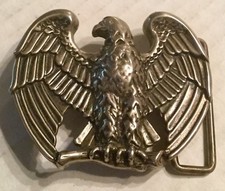 Vintage Avon Majestic Perched Eagle Metal Belt Buckle