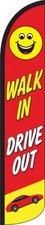 Walk In Drive Out Windless Full Sleeve Swooper Flag Feather Banner
