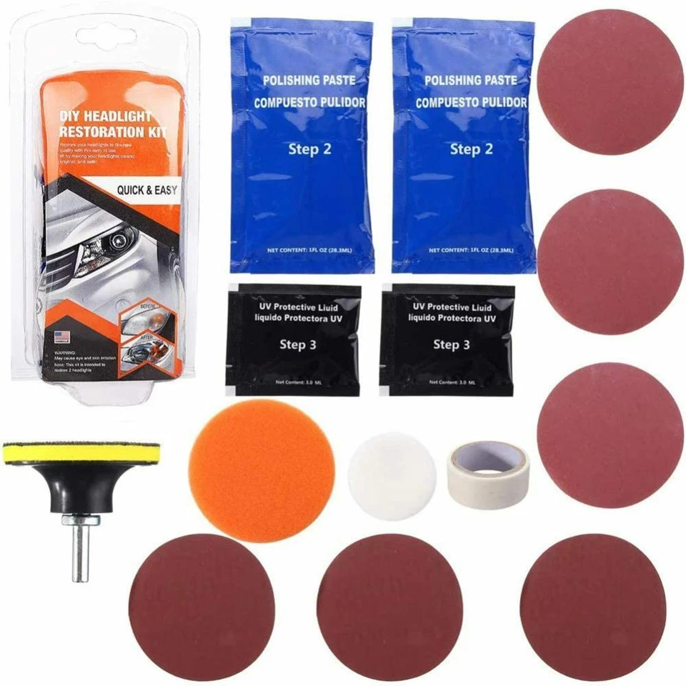Profi Reparatur Set Scheinwerfer Politur Frontscheinwerfer Polieren Aufbereitung - Bild 4 von 4