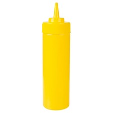 Choice 12 oz. Wide Mouth Squeeze Bottle - 6/Pack select color
