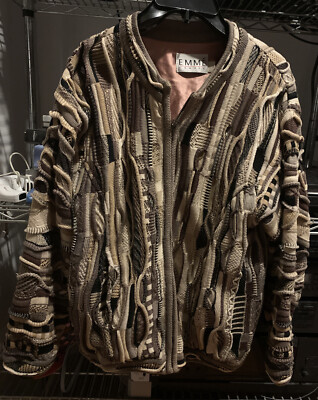 【ヴィンテージ古着】EMME CANADA ニット Vintage Emme' Canada Zip Up Men's Or Women's Sweater Size S
