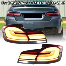 Dynamic LED Tail Light Brake Lamps Red&Smoked For BMW 5 Series F10 F18 2011-2017