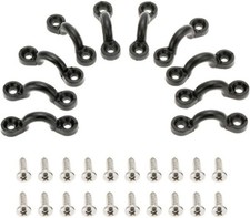 10pcs Nylon Bungee Deck Loops Tie Down Pad Eye with 20 Screws for Boat Kayak ...