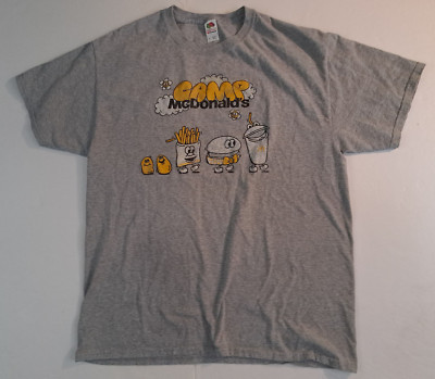 Big Mac- Fries- Shake & Chiken Nuggets Camp McDonalds T-Shirt Adult Large