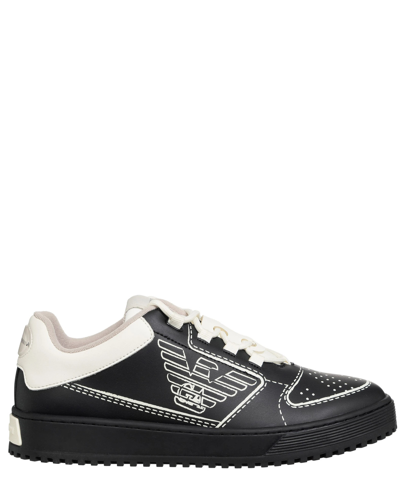 КРОССОВКИ МУЖСКАЯ ОБУВЬ EMPORIO ARMANI USA8 UK7 EUR41 X4X675XR210 N814 ЧЕРНЫЙ 68090₽