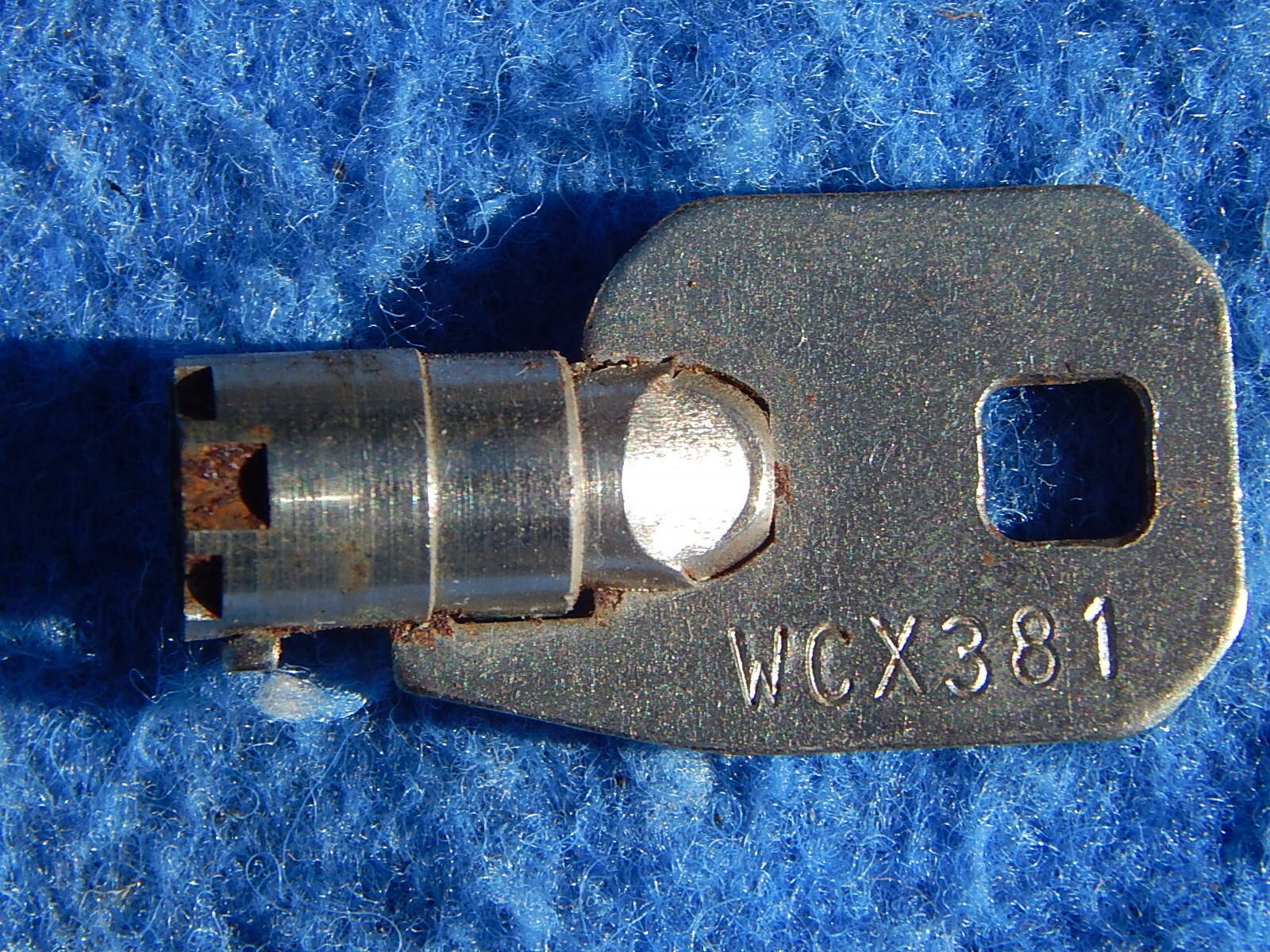 Wurlitzer Key WCX 381 Chicago Lock wall box or cash box key