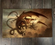 Serra Angel MTG Playmat Trading Card Game Mat TCG CCG Mouse Pad Free Bag