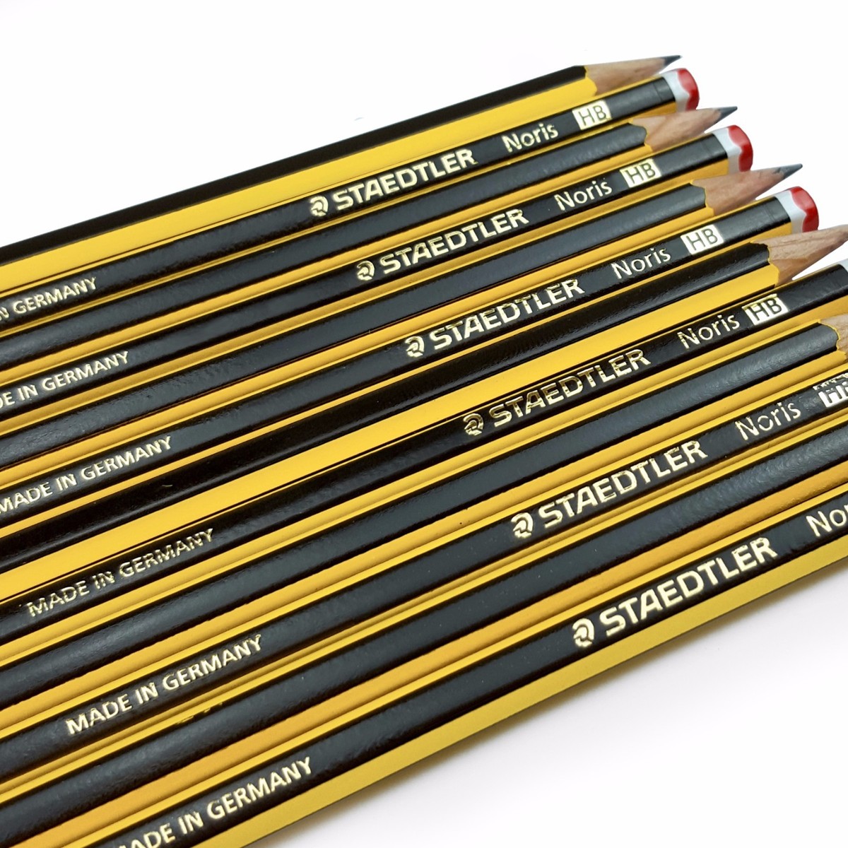 STAEDTLER Noris 120 Pencil Noris 120, Made of Upcycled Wood, Non-Slip Soft Surface, High Book Fastness, High Quality, Made in Germany, 50 Pieces in Tube Packaging, Hardness HB, 120 KP50