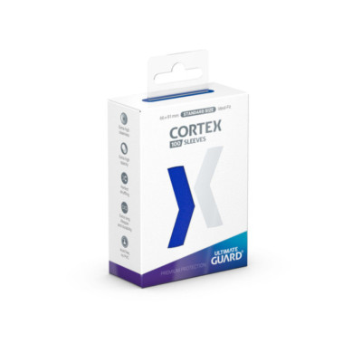Ultimate Guard Cortex Glossy Sleeves - Standard Size - 100ct - Blue