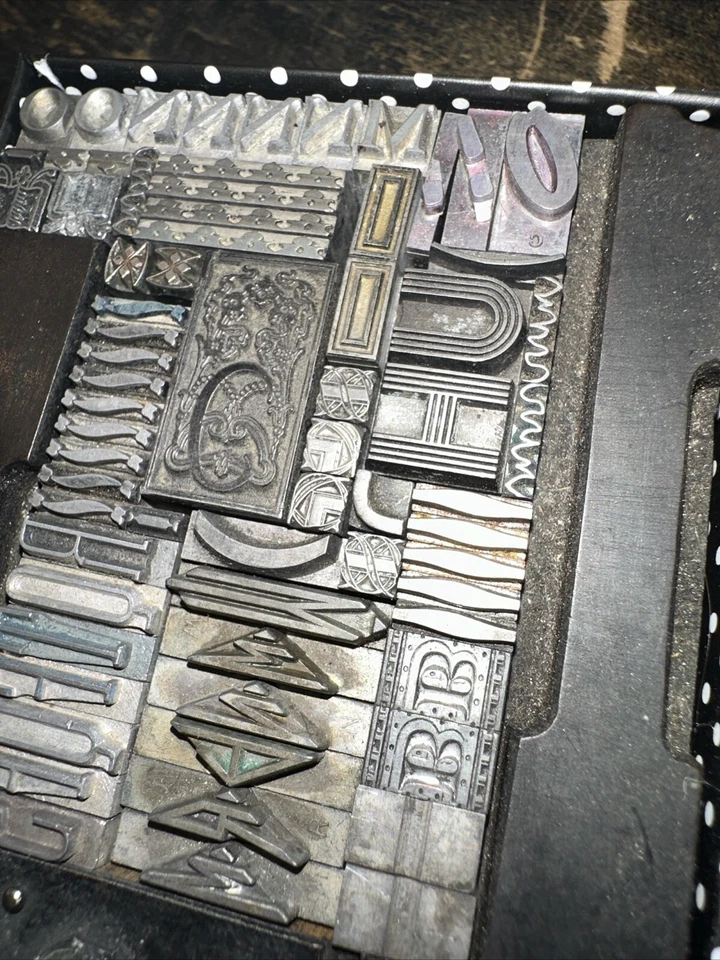 Print Blocks “ Ornamental Borders Dingbats ” Variety of Designs! #M5 Beautiful - Image 2 of 4