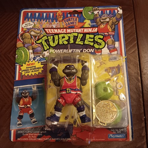 Playmates Toys TMNT Power Liftin Don 1992 MOC Ninj...