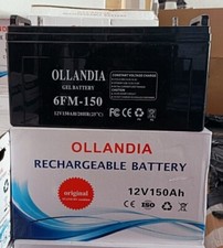 batteria gel 12v 150ah per kit Fotovoltaico Pannello Solare Ideale camper baita