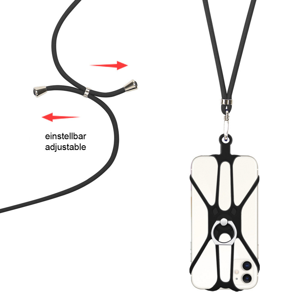 Lot De 50 Cordons De Téléphone (lanyards) - Polyester Tressé, Boucle Métal, 6 Cm - Pour Téléphone, Clés, Clés USB