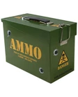 Kids Army Ammo Tin Metal Storage Box Hinged Flip Lids Boys Soldier Toy Lunchbox