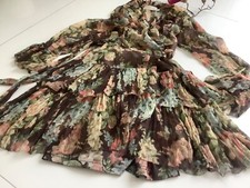 €1400 limited Zimmermann dress * silk * colorful * 0 XS/S NEW - the most beautiful