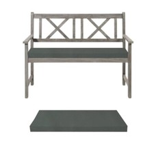 OUTDOOR 2 3 4 SEATER BENCH PAD WATERPROOF FABRIC GARDEN FURNITURE SEAT CUSHION