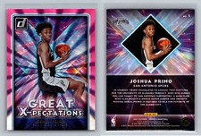 2021-22 Donruss #3 Joshua Primo Great X-pectations Holo Pink Laser