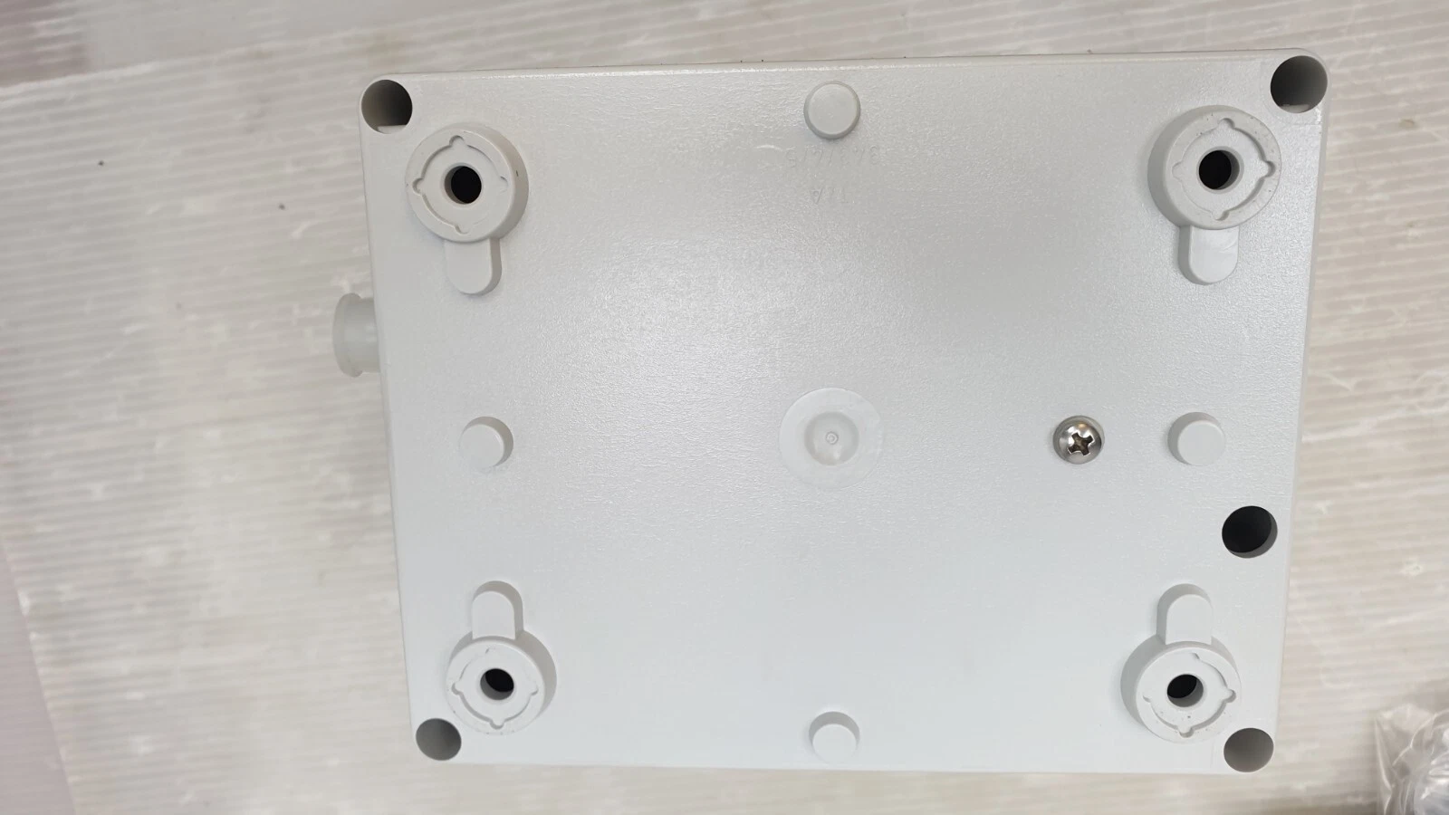 Back of the CGKA 2 enclosure with four mounting holes