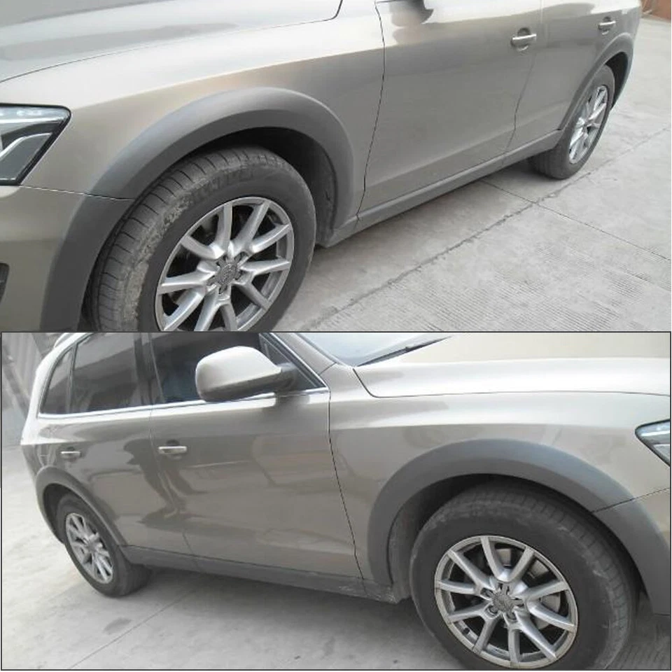 10 PIEZAS Guardabarros Llamaradas Arco Rueda Cejas Cubiertas Anchas Aptas para Audi Q5 2009-16 Gris Foto 2 de 4